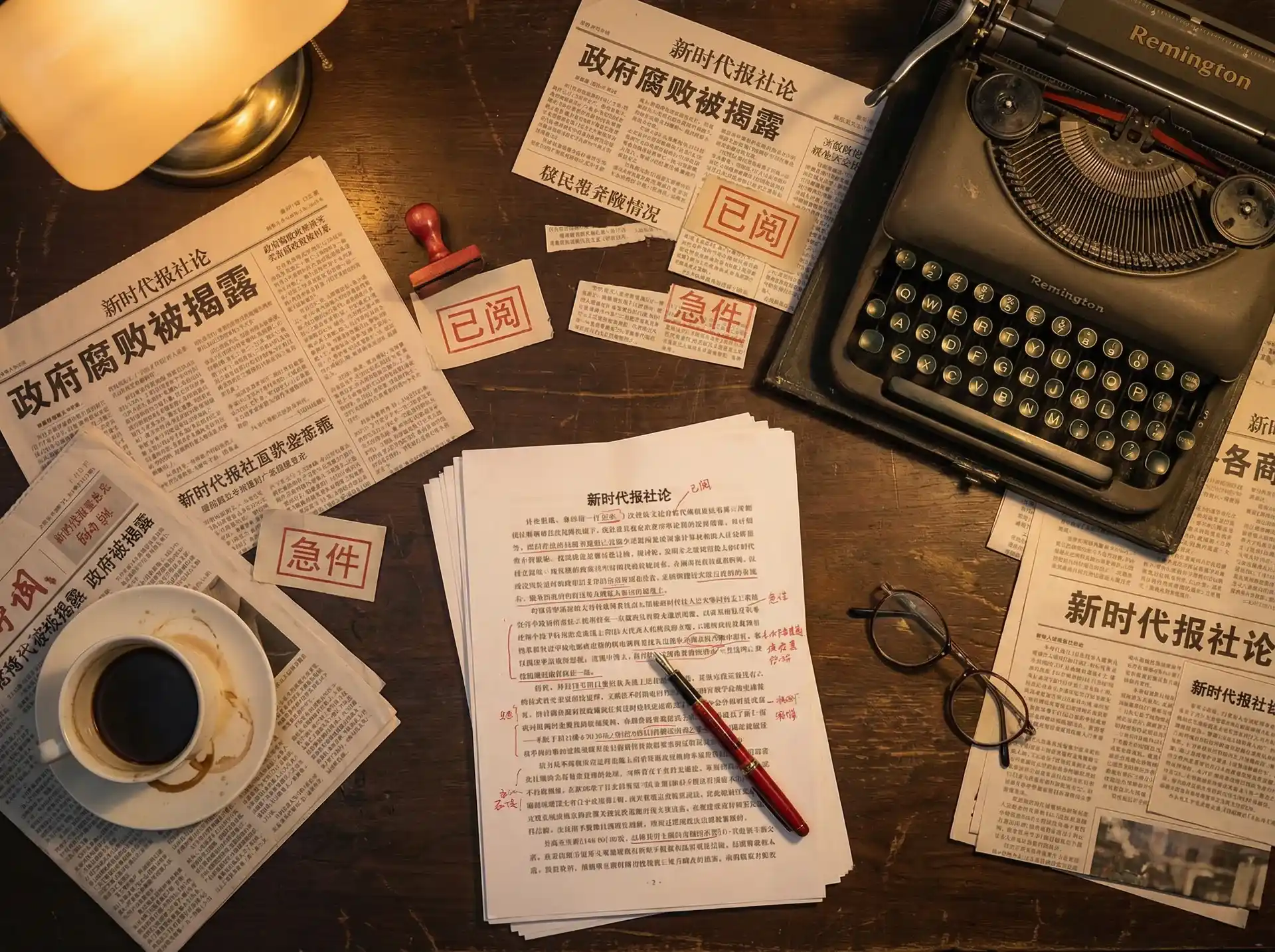 华体会体育 官网 - 报社编辑部工作场景